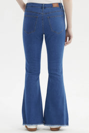 Jeans Mujer Flare Monse Azul