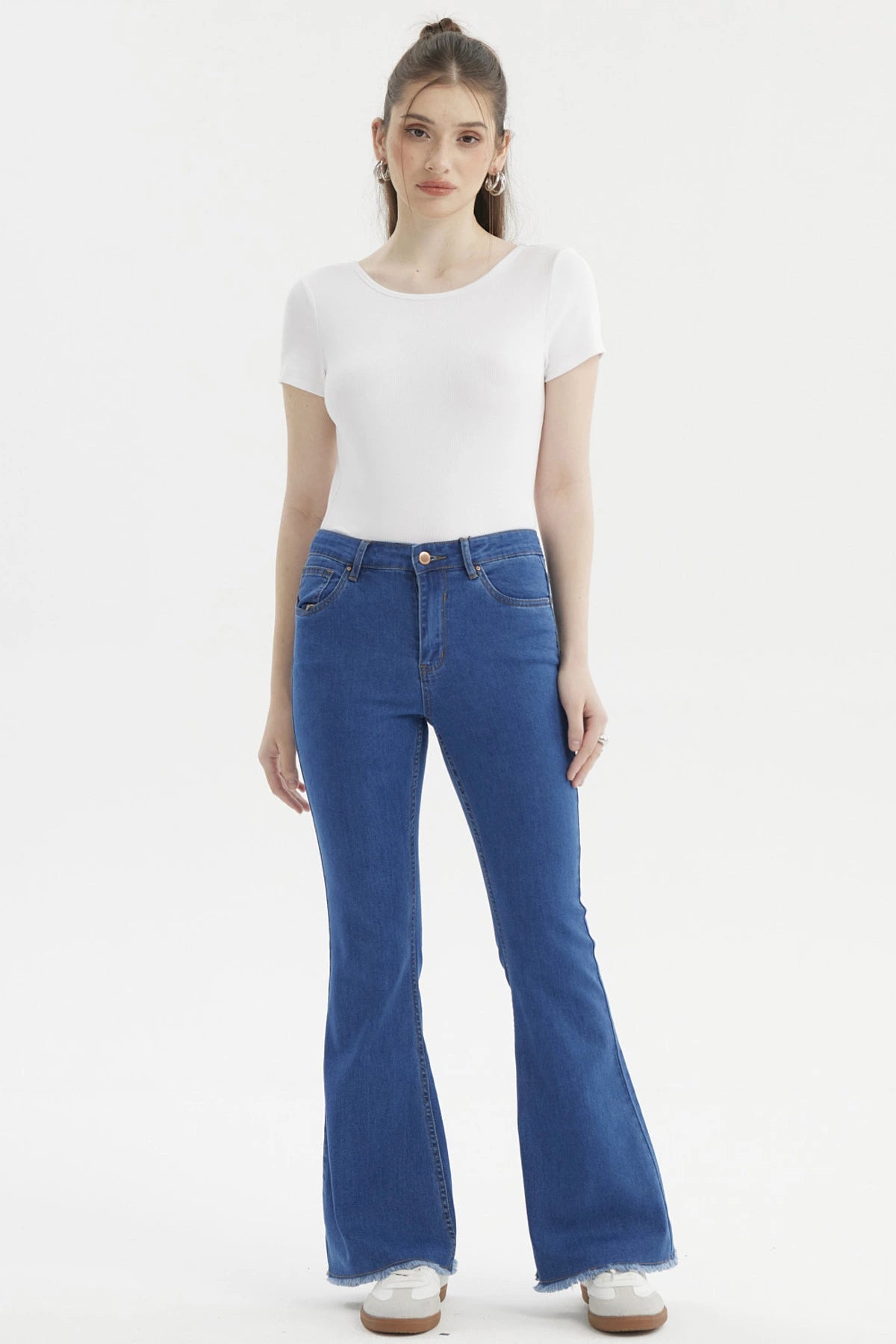 Jeans Mujer Flare Monse Azul