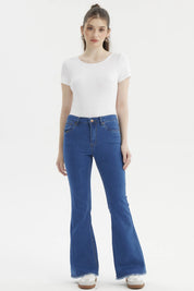 Jeans Mujer Flare Monse Azul