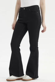 Jeans Mujer Flare Monse Negro