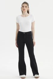 Jeans Mujer Flare Monse Negro