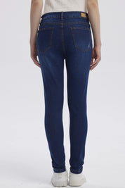 Jeans Mujer Super Skinny Lia Azul Oscuro