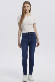 Jeans Mujer Super Skinny Lia Azul Oscuro