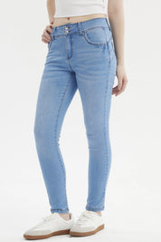Jeans Mujer Skinny Kim Azul Claro