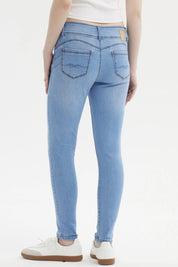 Jeans Mujer Skinny Kim Azul Claro