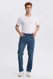 Jeans Hombre 605 Straight Azul
