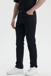 Jeans Hombre Slim Color Negro