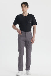 Jeans Hombre Slim Color Gris