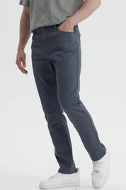 Jeans Hombre Slim Color Petroleo