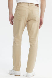 Jeans Hombre Slim Color Beige