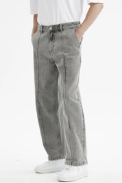 Jeans Hombre Baggy Linea Gris Claro