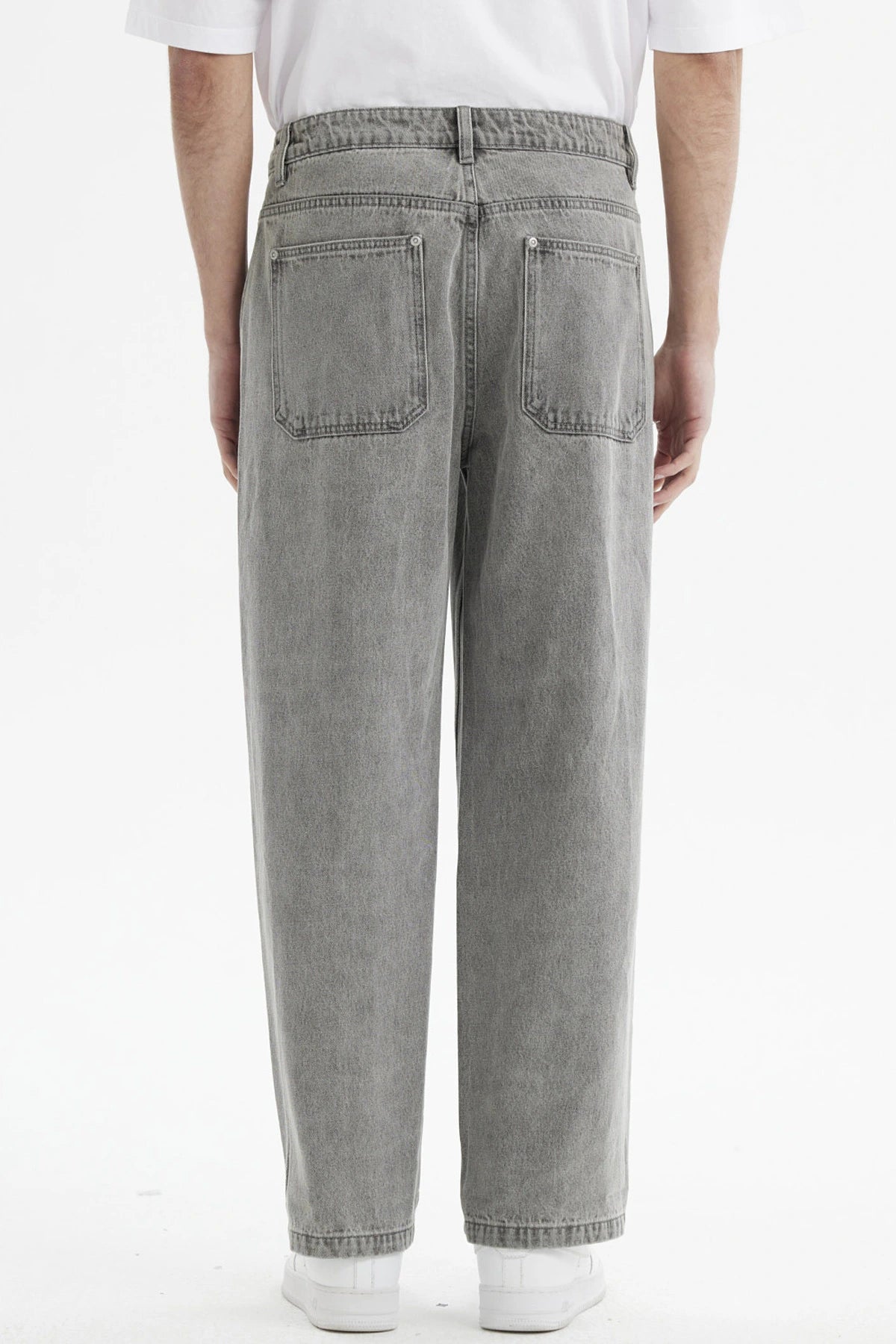 Jeans Hombre Baggy Linea Gris Claro