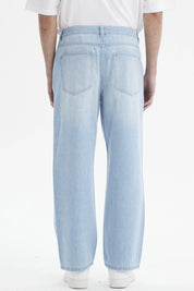 Jeans Hombre Calce Recto Pinza Azul Claro