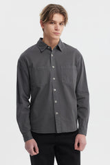 Camisa Hombre Sobrecamisa Gris