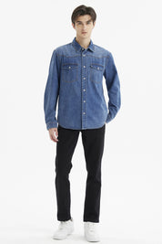 Camisa Hombre Clásica Dallas Azul