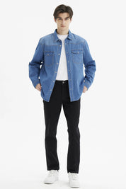 Camisa Hombre Clásica Dallas Azul Claro