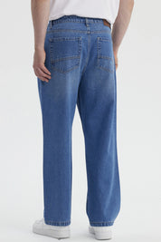 Jeans Hombre Calce Recto Lavado Azul