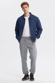 Chaqueta Hombre Cuello Camisero Azul