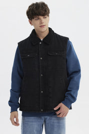 Chaqueta Hombre Cuello Camisero Gris