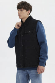 Chaqueta Hombre Cuello Camisero Gris