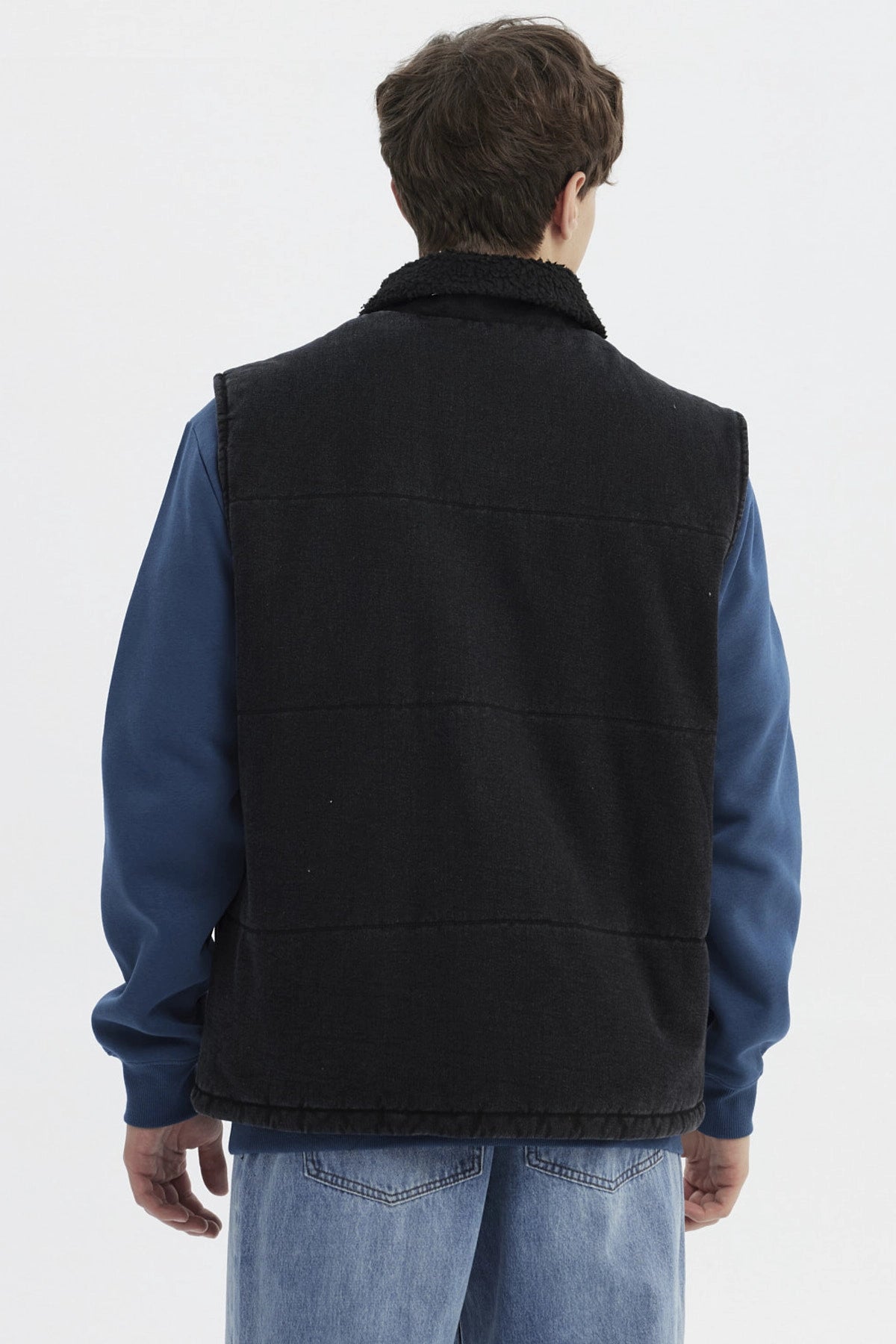 Chaqueta Hombre Cuello Camisero Gris