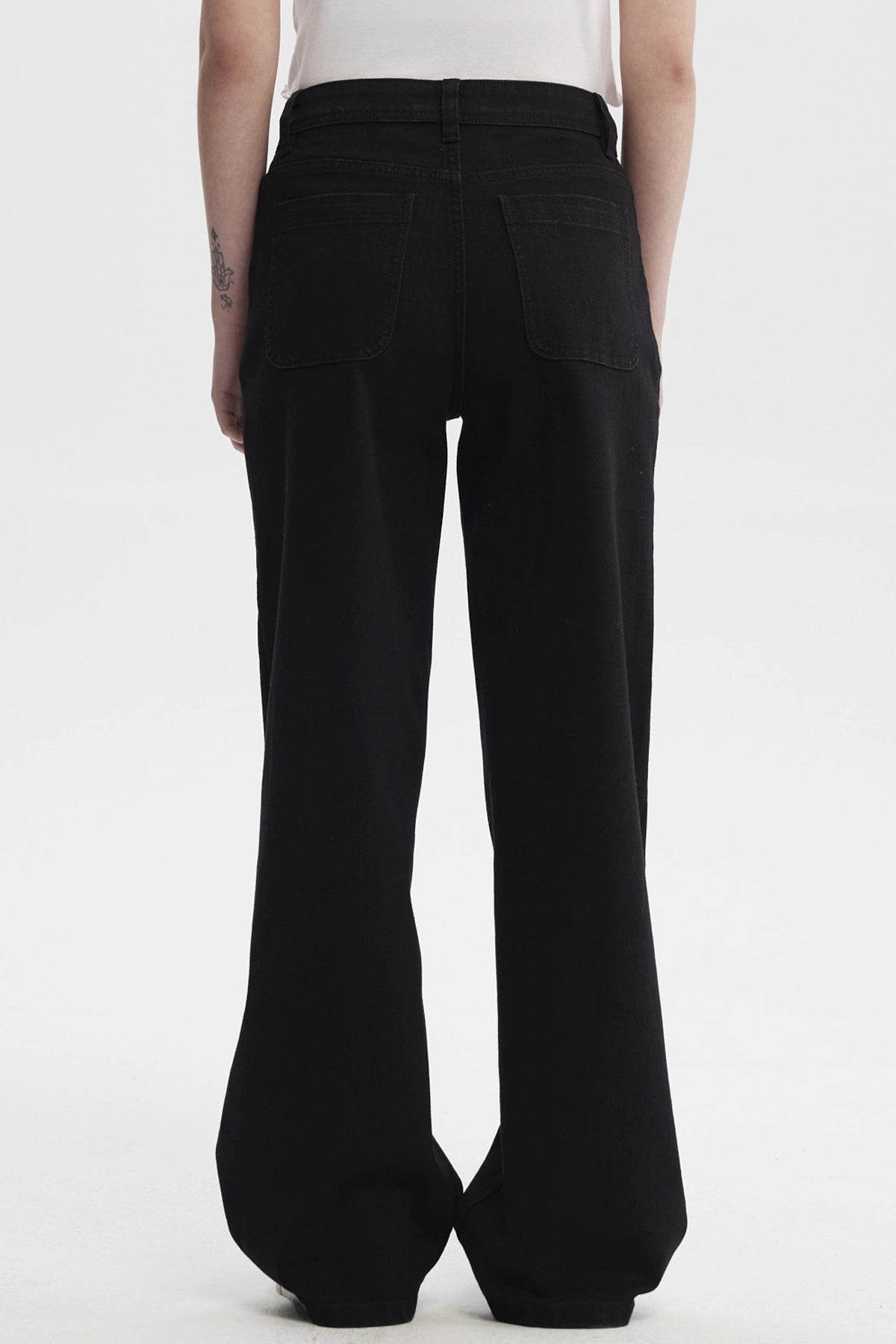 Jeans Mujer Calce Recto Negro