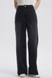 Jeans Mujer Moda Wide Leg Negro