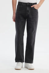 Jeans Straight Hombre Gris