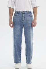 Jeans Straight Hombre Azul Claro