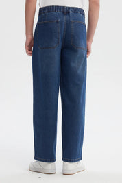 Jeans Hombre Baggy Azul Retro