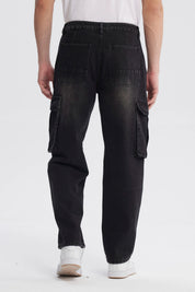 Jeans Hombre Baggy Negro