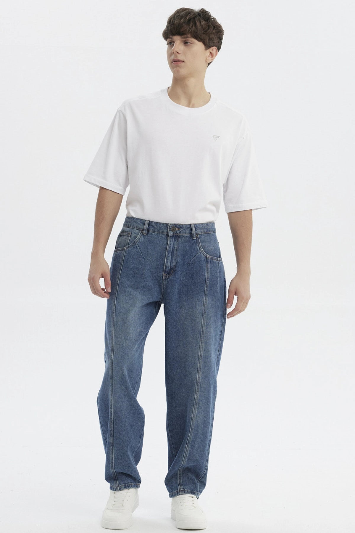 Jeans Hombre Baggy Azul