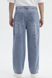 Jeans Hombre Baggy Azul Claro