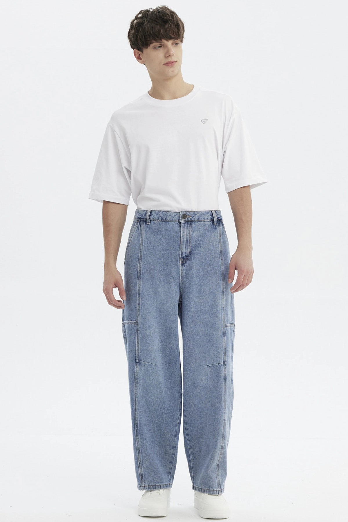 Jeans Hombre Baggy Azul Claro