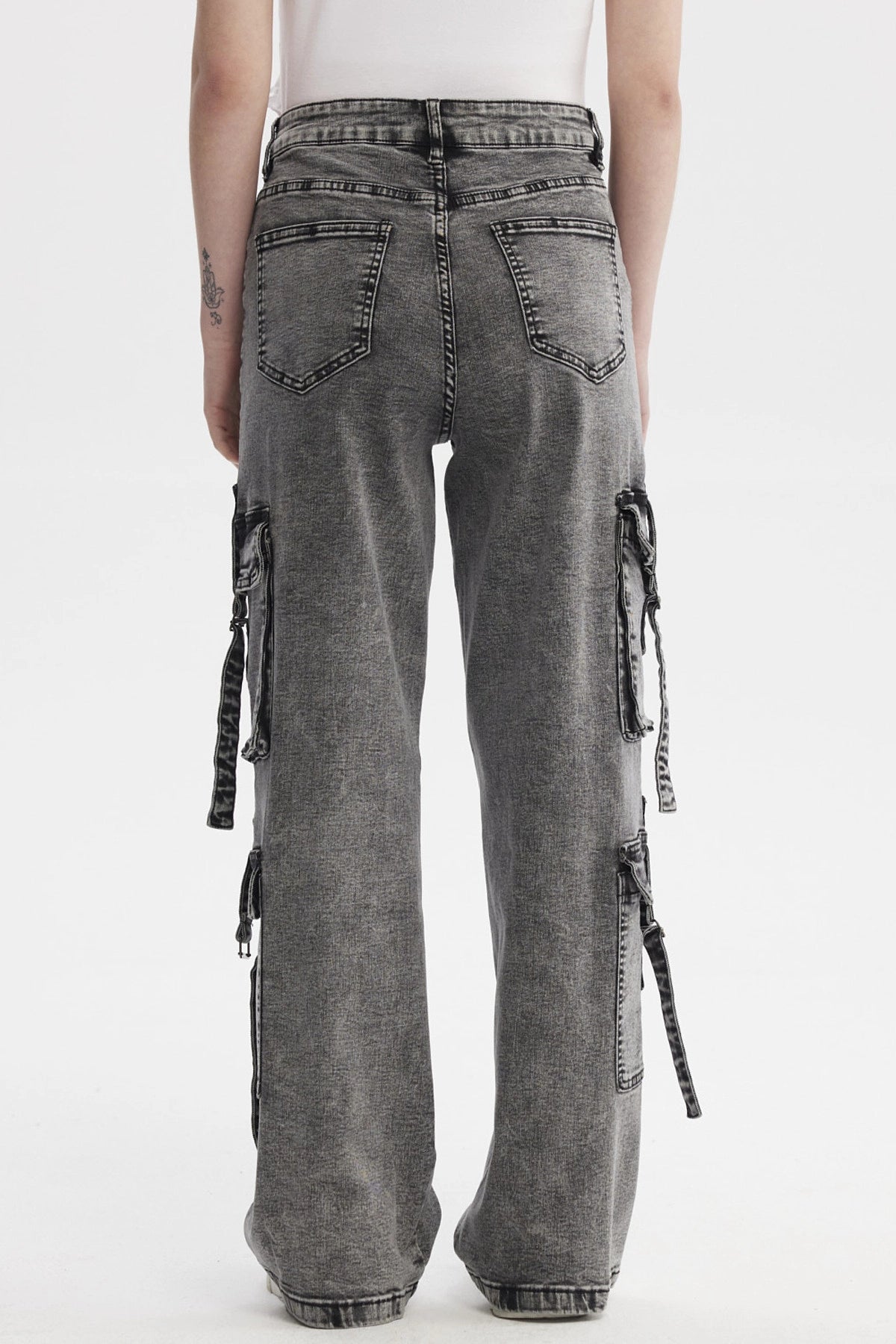 Jeans Mujer Calce Recto Negro