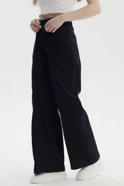 Jeans Mujer Palazzo Negro