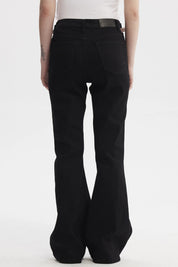 Jeans Mujer Moda Flare Negro