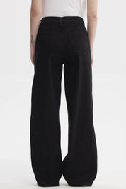 Jeans Mujer Wide Leg Negro