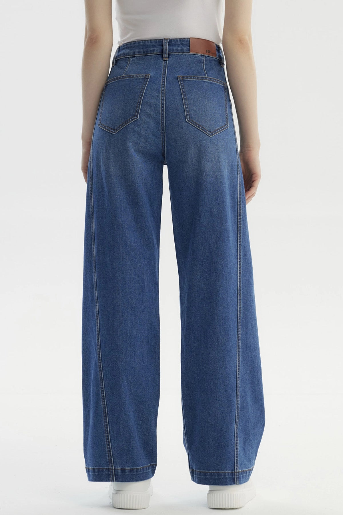 Jeans Mujer Calce Recto Azul