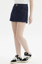 Falda Mujer Casual Azul Indigo