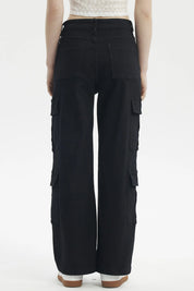 Jeans Mujer Calce Recto Negro