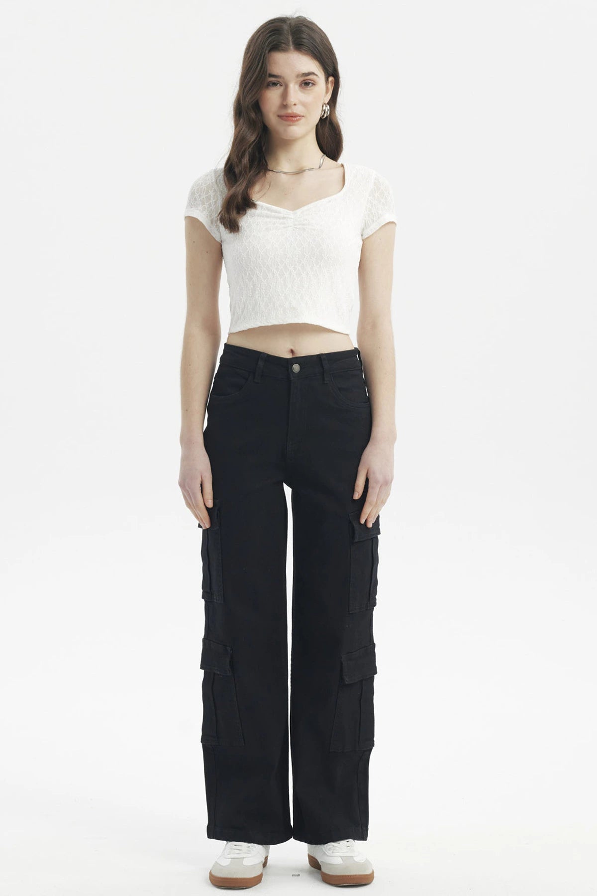 Jeans Mujer Calce Recto Negro