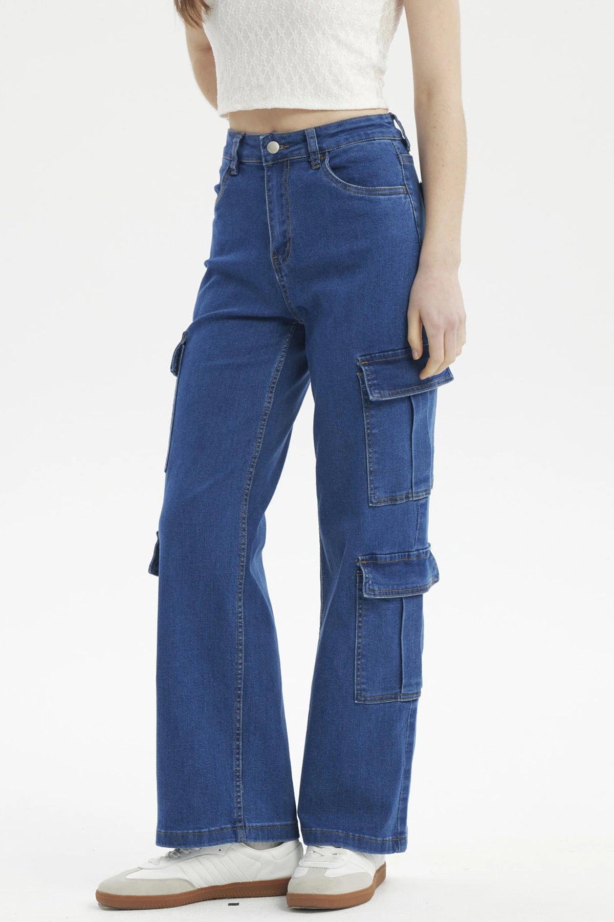 Jeans Mujer Calce Recto Azul