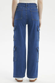 Jeans Mujer Calce Recto Azul