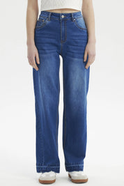 Jeans Mujer Calce Recto Azul