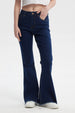 Jeans Mujer Moda Flare Azul