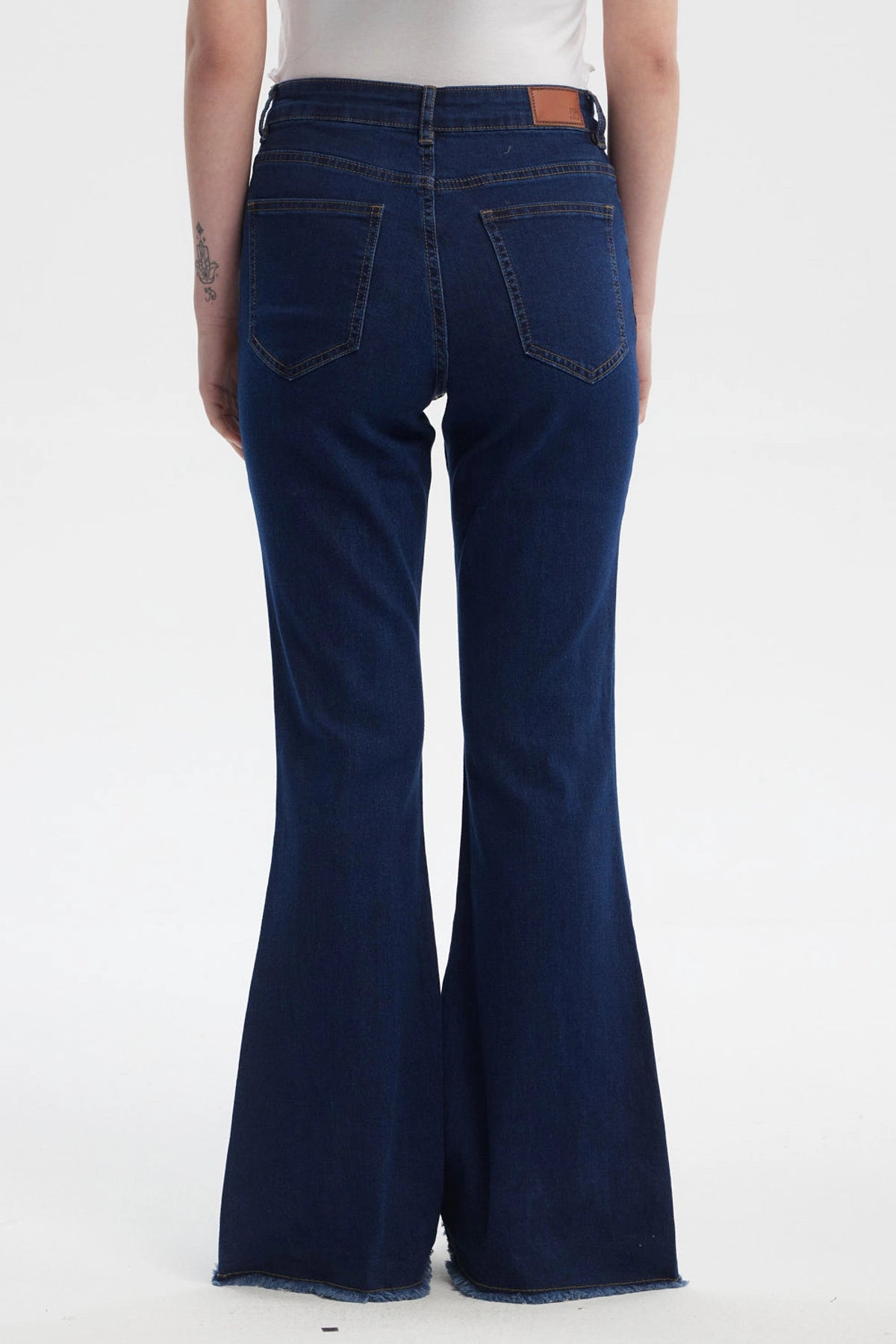 Jeans Mujer Moda Flare Azul