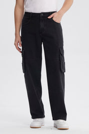 Jeans Hombre Baggy Negro