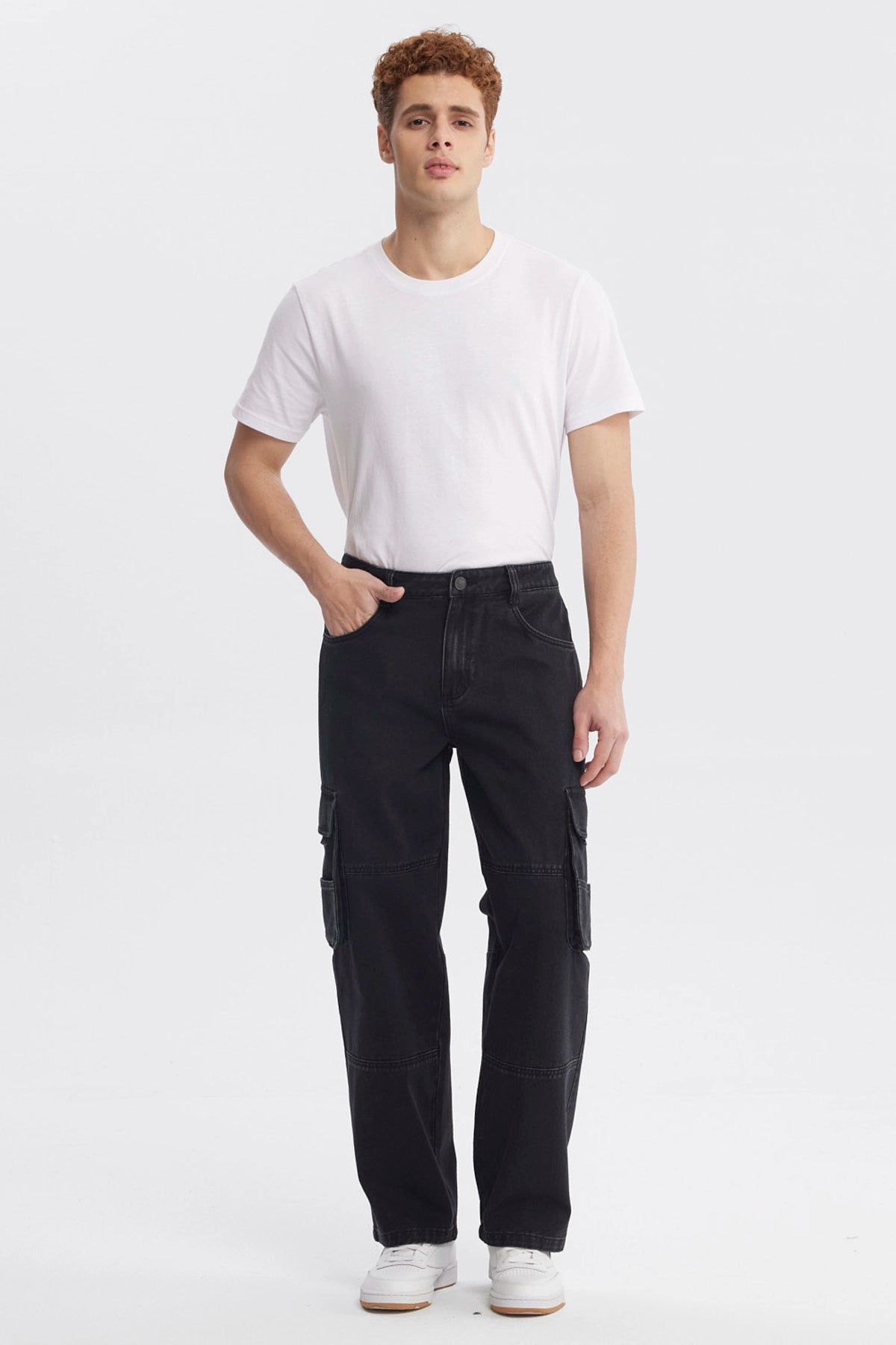 Jeans Hombre Baggy Negro