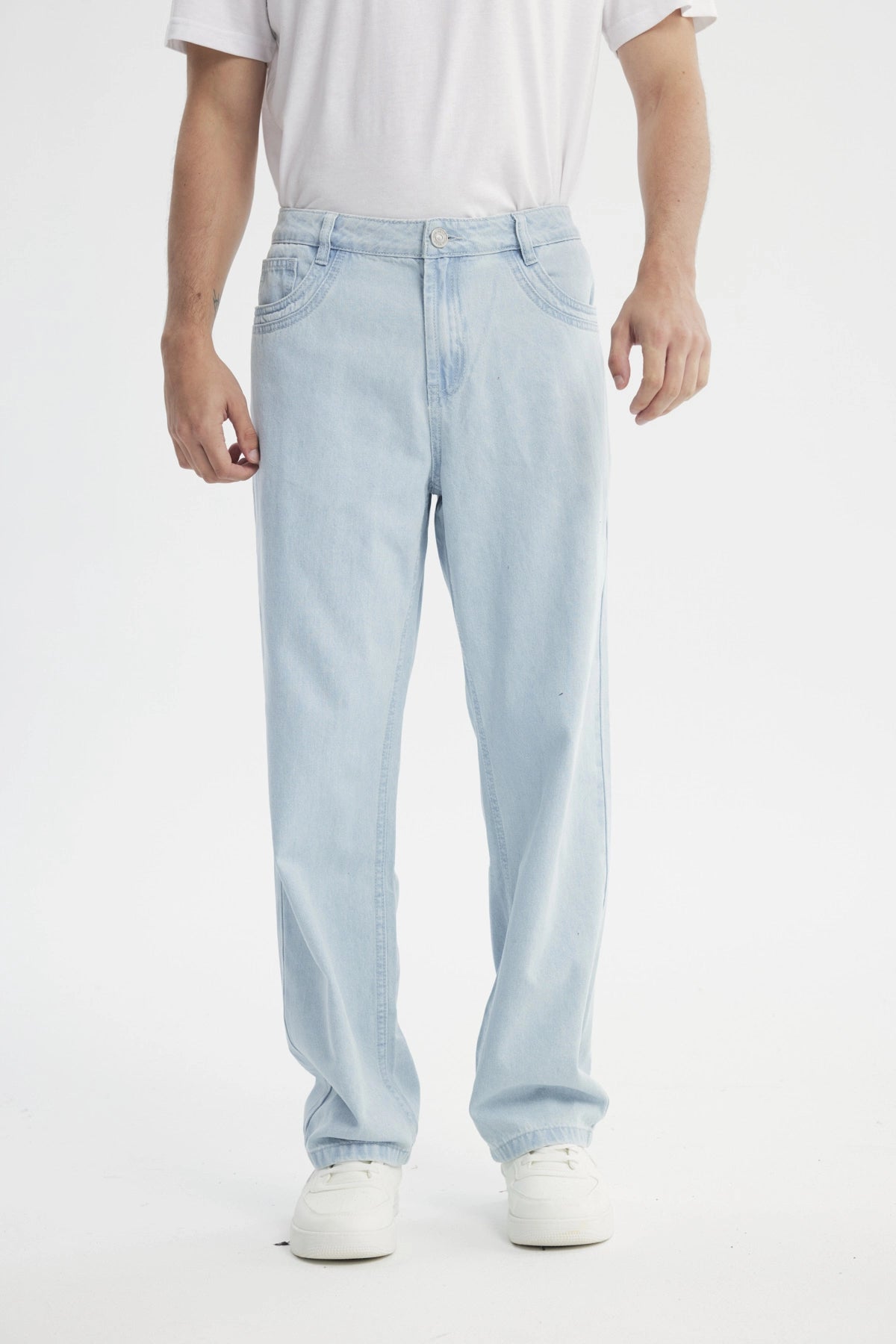 Jeans Straight Hombre Celeste